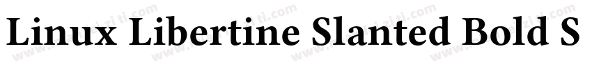 Linux Libertine Slanted Bold Slante字体转换